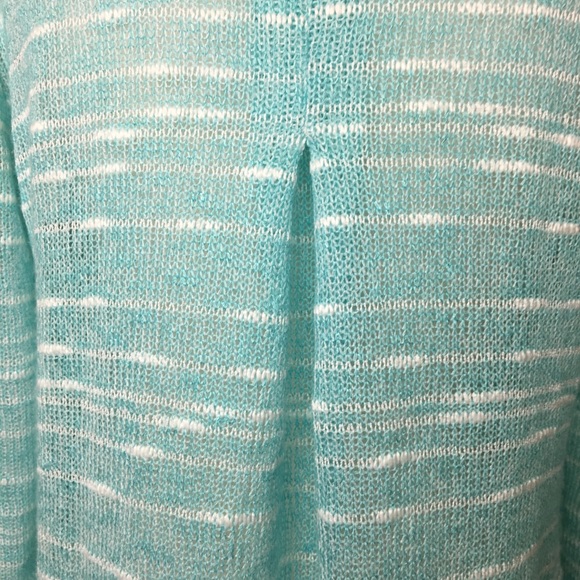 Nally & Millie blue white striped lightweight sweater medium - Picture 5 of 8